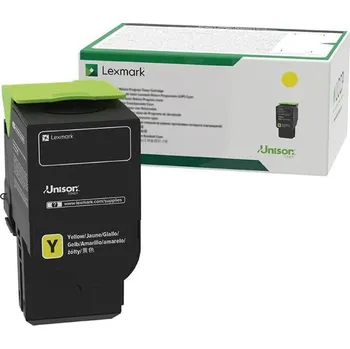 Lexmark 24B7551, originální toner, žlutý, 11700 stran
