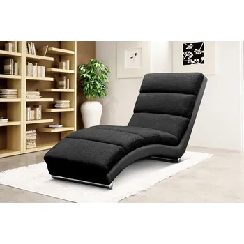 Křeslo Relaxační křeslo Radan 1 látka/ekokůže černé