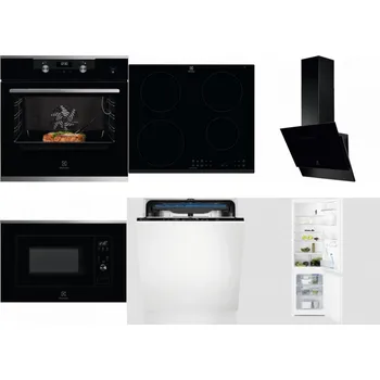 Set domácích spotřebičů ELECTROLUX KODEC75X2 + ELECTROLUX LIR60430 + ELECTROLUX LFV616K + ELECTROLUX LMS2203EMX + ELECTROLUX EES48200L + ELECTROLUX LNT3LF18S