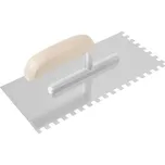 Magg Hladítko nerezové 270x130mm zub 10mm - dřevěná rukojeť