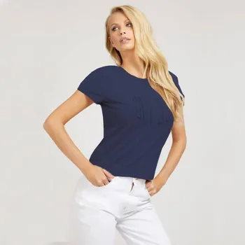Dámské tričko Dámské modré triko Guess - Velikost L, Barva Modrá 22s25947 w2ri20kakz3