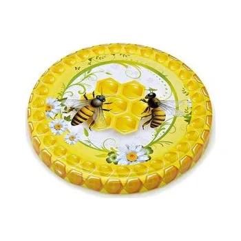 Víčko na zavařovací sklenici Víčko ¤82mm Twist 10ks MED VČELKA3