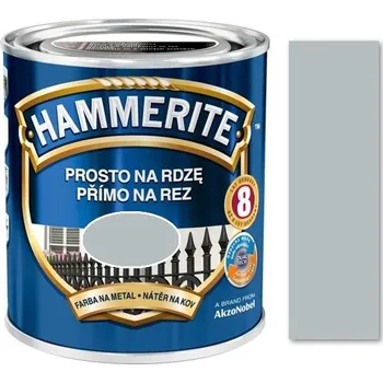 barva na kov Akzo Nobel Hammerite přímo na rez hladký šedý 2,5L