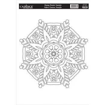 Nášivka Transferový obrázek na textil Cadence 25 x 35 cm - Mandala 7 -