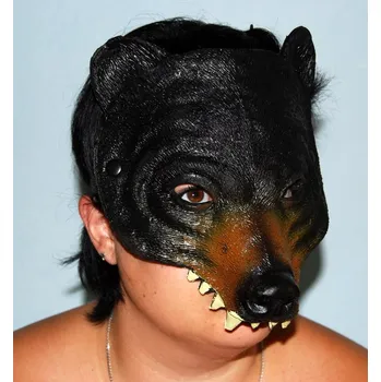 Karnevalový doplněk Polomaska - Medvěd