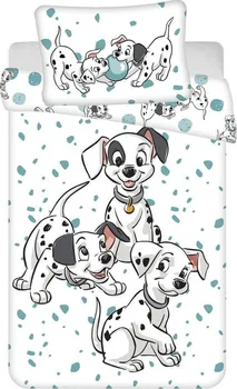 Ložní povlečení Jerry Fabrics Disney 101 Dalmatianů Play Baby 100 x 135, 40 x 60 cm zipový uzávěr