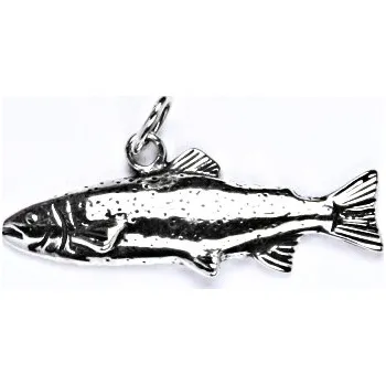 Přívěsek Stříbrný přívěsek pstruh duhový - P161 (Stříbrný přívěsek ryba duhák)
