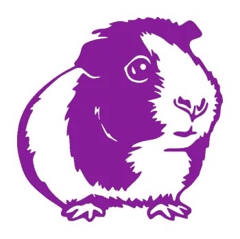 Samolepící dekorace Morče 003 pravá (14 - fialová) SAMOLEPKA NA AUTO, NÁLEPKA, FÓLIE, POLEP, TUNING, VLASTNÍ TEXT, TISK, AUTOSAMOLEPKY.cz, POLEPY, OBRÁZEK, LOGO, 3D STICKERS