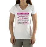 Dámské tričko - Vyrobte si spokojenou maminku - bílé - XXL