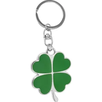 Přívěšek čtyřlístek kovový včetně kroužku