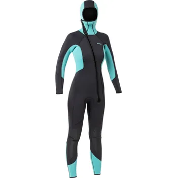 Neoprenový oblek DECATHLON Dámský neopren na potápění SCD 500 neopren 5 mm šedo-modrý XS MODRÁ|ŠEDÁ