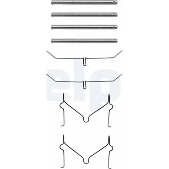 Přislušenství brzdového systému Sada příslušenství, obložení kotoučové brzdy DELPHI LX0182