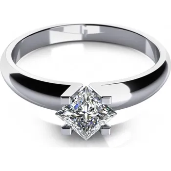 Prsten Couple, Zásnubní prsten Yvonne, bílé zlato a zirkon, vel.: 53, ø16,9 mm, 6860669-0-53-1