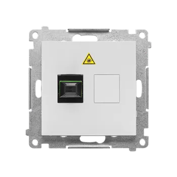 Elektrická zásuvka SIMON TGS1.01/114 Zásuvka optická 1 násobná SC/APC (přístroj s krytem) bílá