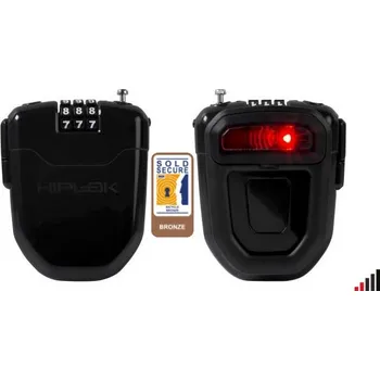 Zámek na kolo Lankový zámek na kolo s blikačkou FLX Hiplok Barva: Černá