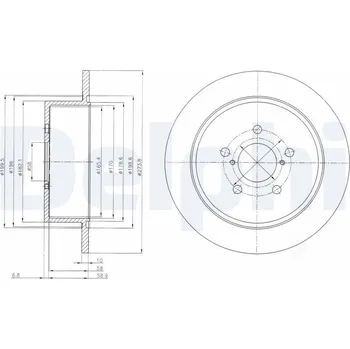 Brzdový kotouč Brzdový kotouč DELPHI BG4129