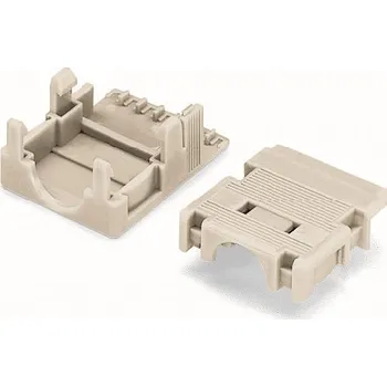 modulární přístroj a rozvaděč WAGO Pouzdra 734-605 s odlehčením tahu pro pružinové svorkovnice a konektory s pájecími piny šedá 734-605