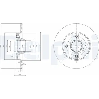 Brzdový kotouč Brzdový kotouč DELPHI BG9021RS
