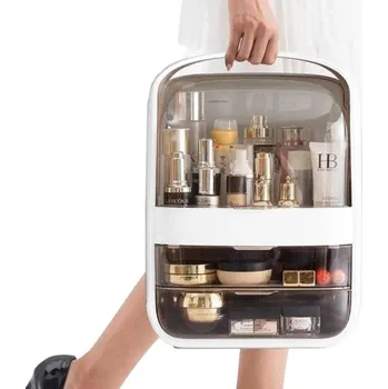 Šperkovnice Organizér na kosmetiku se zásuvkami bílý