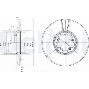 Brzdový kotouč Brzdový kotouč DELPHI BG3504