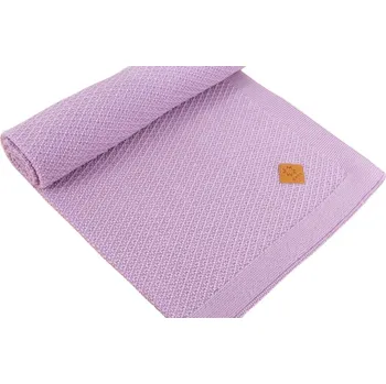 Dětská deka Kama pletená dětská Merino deka Q108 114 - růžová 70x90