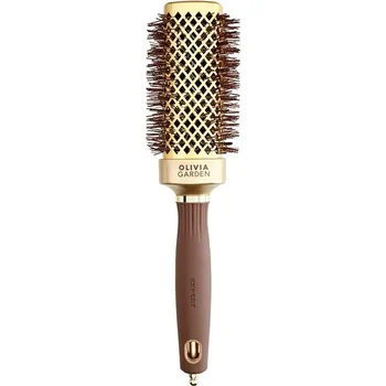 kartáč na vlasy OLIVIA GARDEN Expert Straight Gold&Brown 40 mm