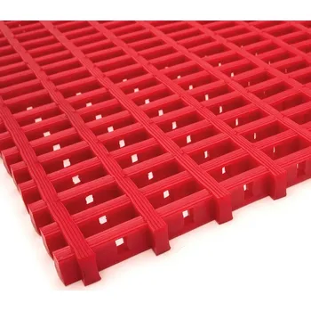 Rohožka Červená olejivzdorná protiskluzová průmyslová univerzální rohož - 500 x 60 x 1,2 cm