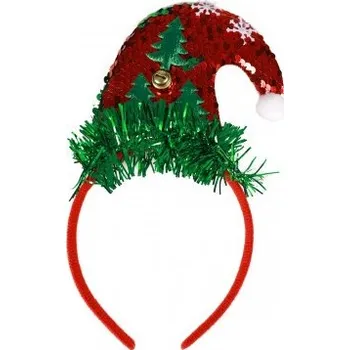 Karnevalový doplněk Čelenka vánoční Santa