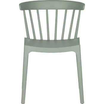WOOOD Světle zelená plastová zahradní jídelní židle Marbel