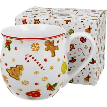 DUO Gifts DG - Vánoční hrnek country SWEET CHRISTMAS v dárkovém balení - 500 ml