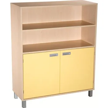 Komoda Skříňka dvoudveřová kombinovaná s policemi