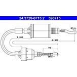 Tažné lanko, ovládání spojky ATE 24.3728-0715.2