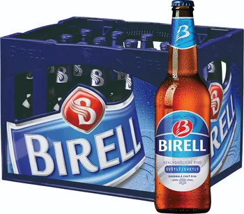 Pivo Plzeňský Prazdroj Birell světlý nealkoholický 20x 0,5 l sklo