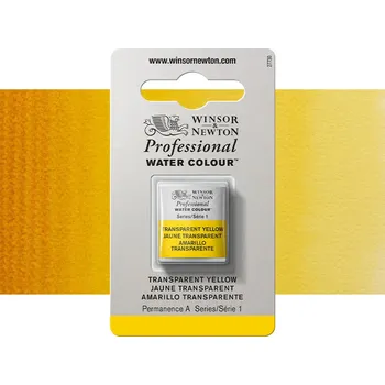 Vodová barva Akvarelová barva Winsor & Newton Professional, půlpánvička - Transparent Yellow