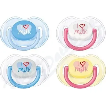 dudlíky AVENT Šidítko Text 0-6m.2ks