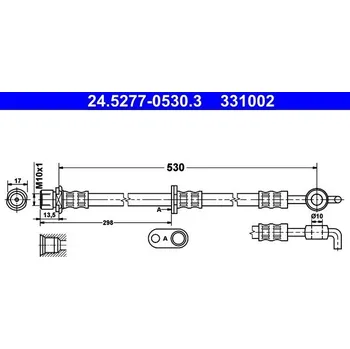 Brzdová hadice Brzdová hadice ATE 24.5277-0530.3