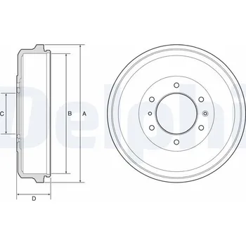 Brzdový buben Brzdový buben DELPHI BF573