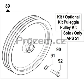 Šestihranný šroub M8 x 35 mm pro Comet APS 51, APS 61, APS 71, 3607000800