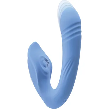 Vibrátor Evolved Tap and Trust Vibrator Light Blue