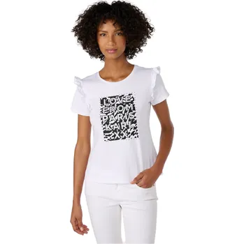 Dámské tričko KARL LAGERFELD dámské tričko RUFFLE M