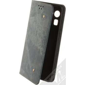 Pouzdro na mobilní telefon 1Mcz Denim Cheeks Book flipové pouzdro pro Xiaomi Mi 11 Ultra modrá (blue)