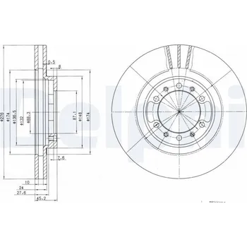 Brzdový kotouč Brzdový kotouč DELPHI BG3099