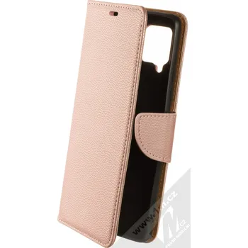 Pouzdro na mobilní telefon 1Mcz Stranding Book flipové pouzdro pro Samsung Galaxy A42 5G růžově zlatá (rose gold)