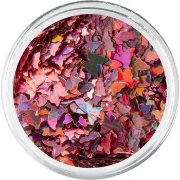 Nailee Zdobení nehtů - Motýlci holografické růžové 03