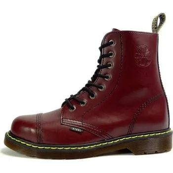 Dámská obuv Steel boty 8 dírek 113/114/AL/KEN/OC/ ZATEPLENÉ FULL bordó, velikost 38