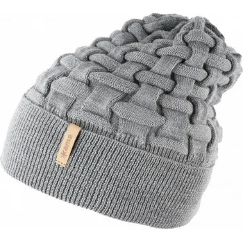 Čepice Kama dětská pletená Merino čepice B100 109 - světle šedá UNI