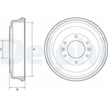 Brzdový buben Brzdový buben DELPHI BF555