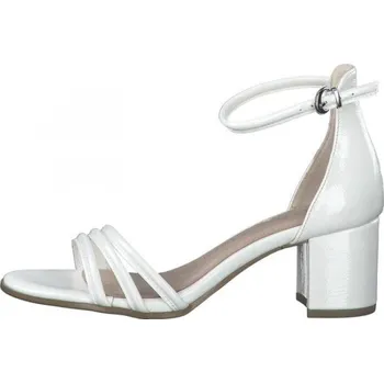 Dámské sandále Marco Tozzi obuv 28300 bílá ivory patent, velikost 37