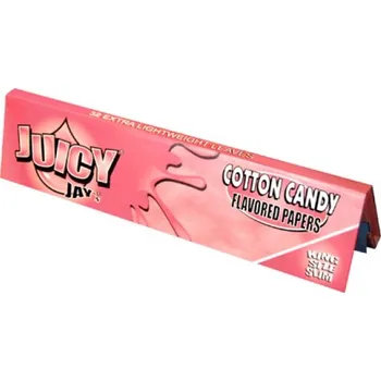 Papírky JUICY JAY'S King Size, Cukrová vata, 32ks v balení (Dlouhé papírky JUICY JAY´S KS Cotton candy, příchuť cukrová vata. 32ks v balení.)