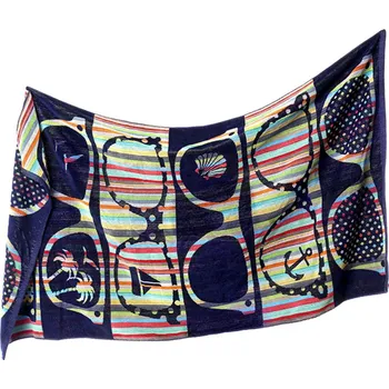 Ručník Bytový Textil Škodák a.s. Osuška plážová - brýle, modrá